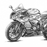 Motorrad Bleistift
