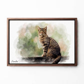 katzenportrait-leinwand-rahmen-walnuss