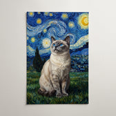 Koiran muotokuva Van Gogh -tyylissä omasta kuvastasi - juliste
