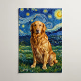 Koiran muotokuva Van Gogh -tyylissä omasta kuvastasi - juliste